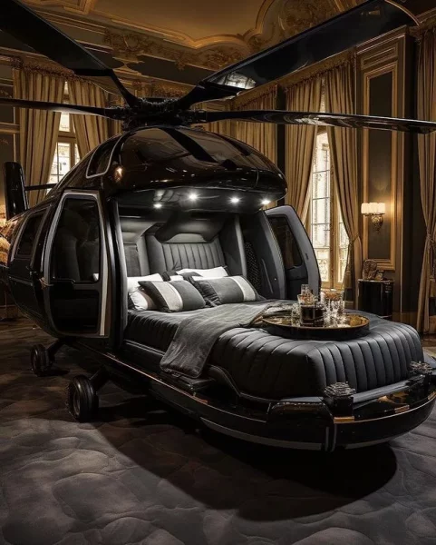 Luxury Redefined: Helicopter-Inspired Beds for the Elite