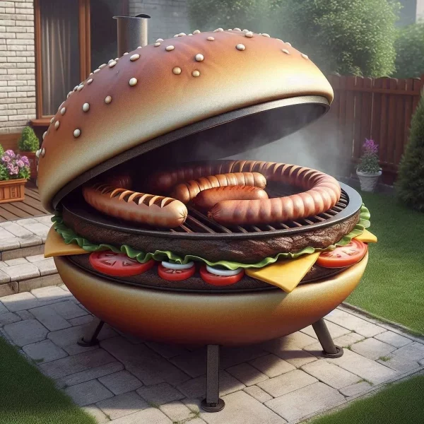 Hamburger-Shaped BBQ Smoker: The Ultimate Grilling Experience