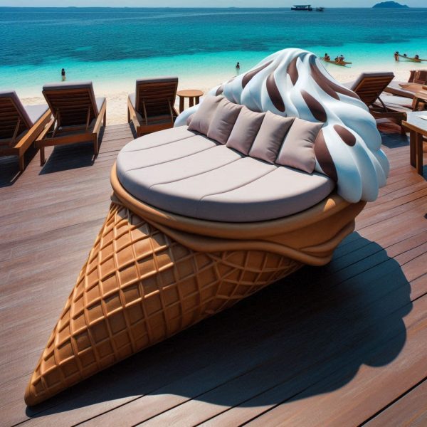 1. The Concept Behind the Ice Cream Cone Shaped Sun Lounge