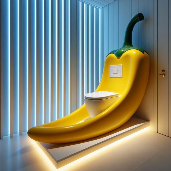 Chili Pepper-Shaped Toilet: Spicing Up Your Bathroom with Bold Design