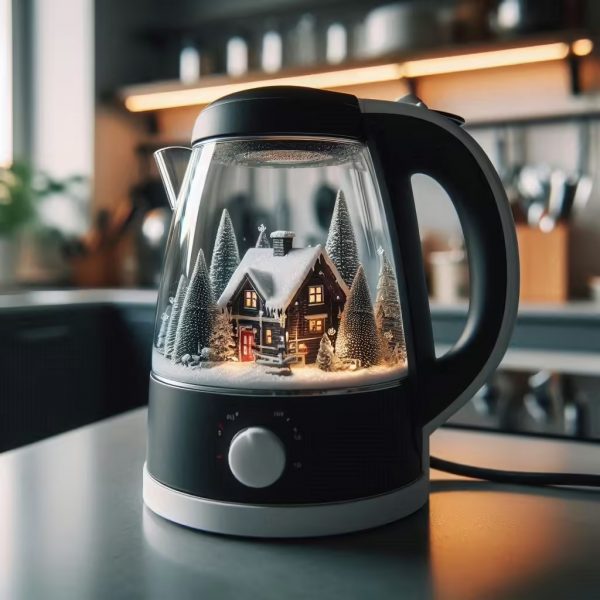 Snow Globe-Inspired Kettle: A Whimsical Blend of Functionality and Art