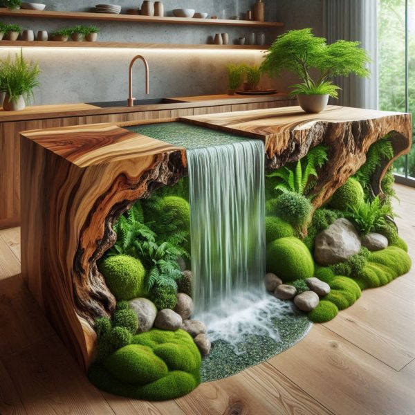 Waterfall Kitchen Island: The Perfect Fusion of Functionality and Style for Modern Kitchens