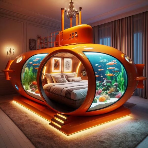 Aquarium Submarine Beds: A Fusion of Imagination and Comfort