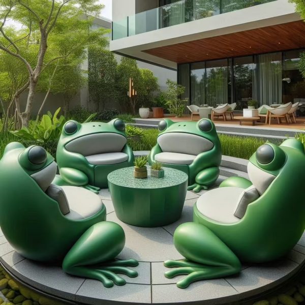 Frog-Shaped Outdoor Seating: A Whimsical Touch for Your Outdoor Space