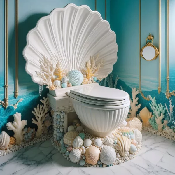 Seashell-Inspired Toilets: Bringing Oceanic Elegance to Modern Bathrooms