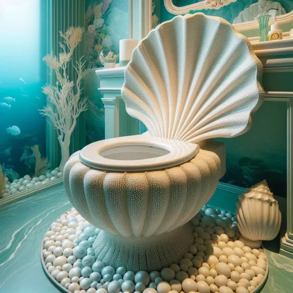 5. Incorporating a Seashell-Inspired Toilet into Your Bathroom Design