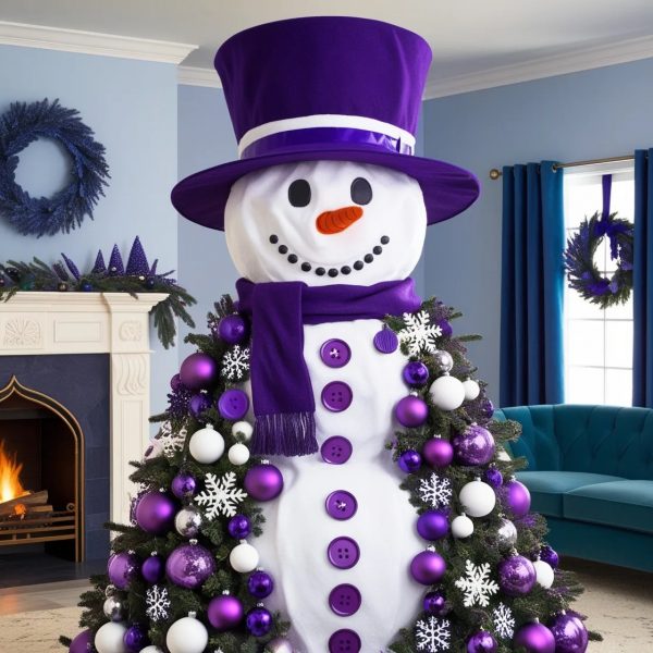 Snowman-Shaped Christmas Tree: A Whimsical Twist on Holiday Traditions