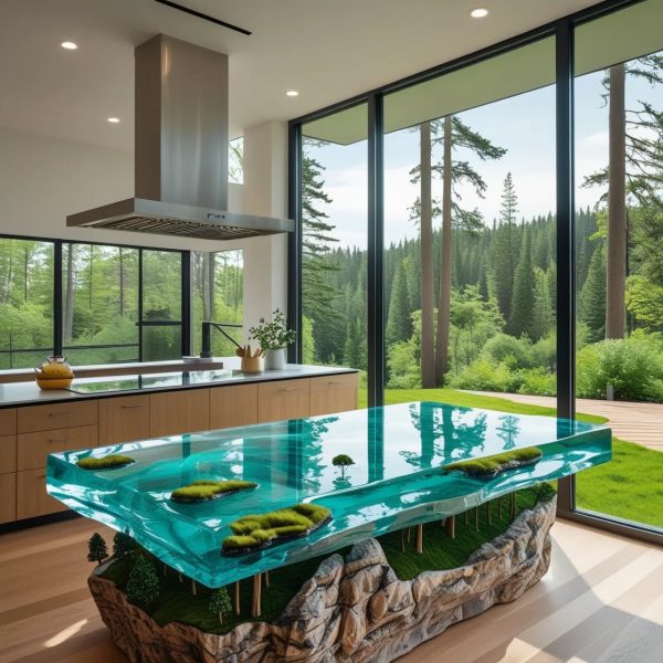 Practical Benefits of Epoxy Scene Kitchen Islands