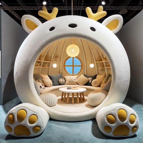 Reindeer-Shaped Lounge Pod: Where Comfort Meets Unique Design