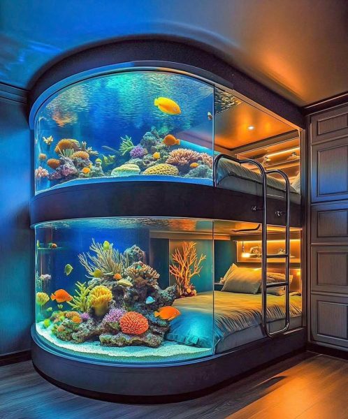 The Unique Concept of the Aquarium Bunk Bed